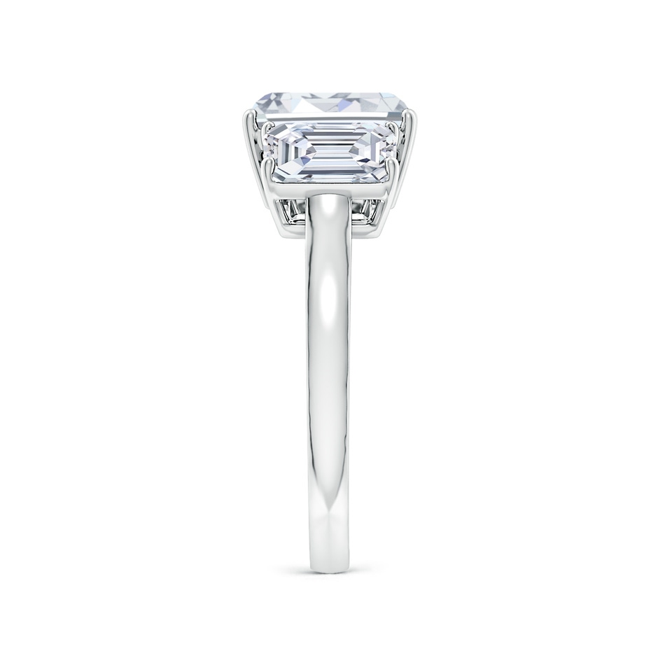 8.5x6.5mm FGVS Lab-Grown Emerald-Cut Diamond Three Stone Classic Engagement Ring in P950 Platinum side 299