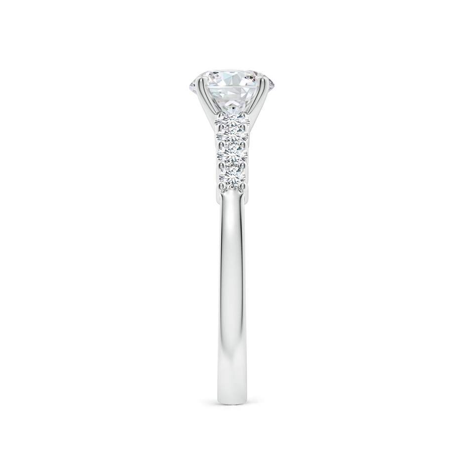 5.9mm FGVS Lab-Grown Solitaire Round Diamond Graduated Engagement Ring in 10K White Gold side 299