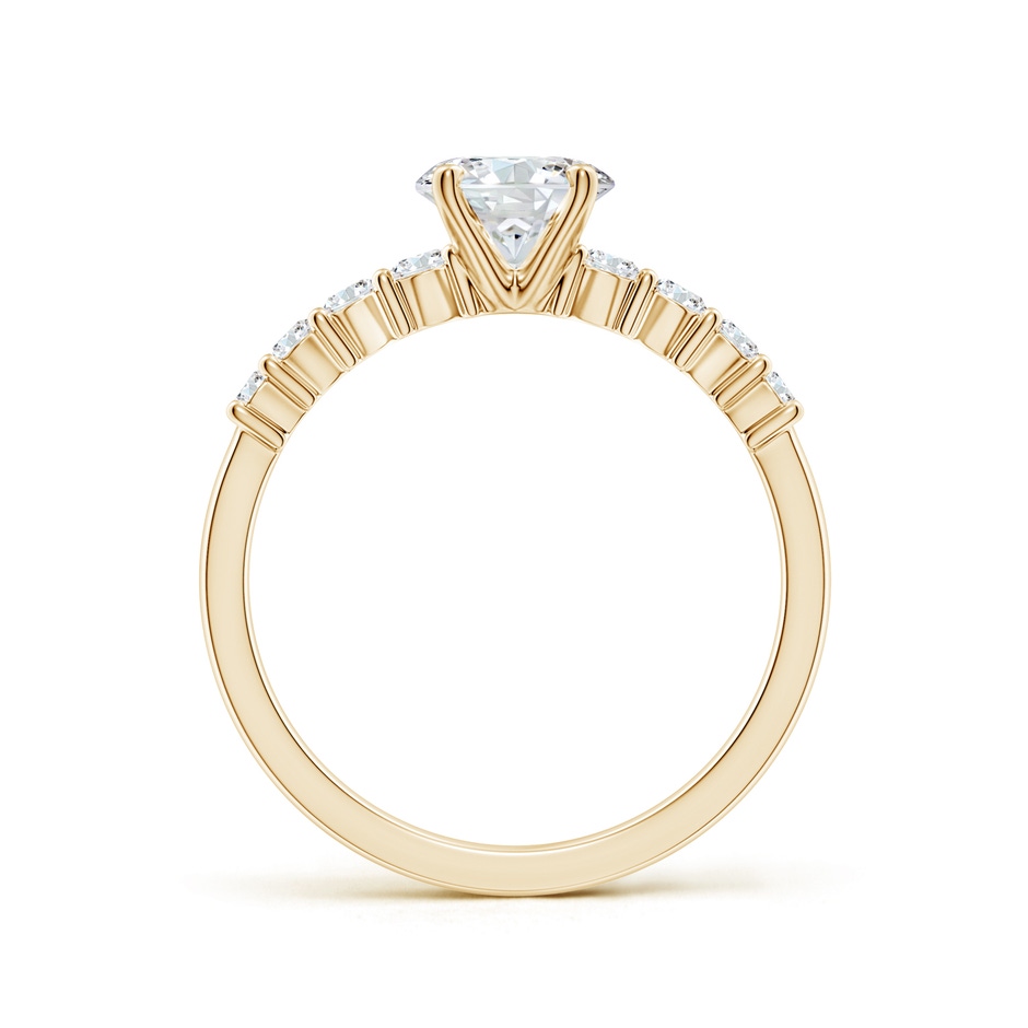 5.9mm FGVS Lab-Grown Solitaire Round Diamond Graduated Engagement Ring in Yellow Gold side 199
