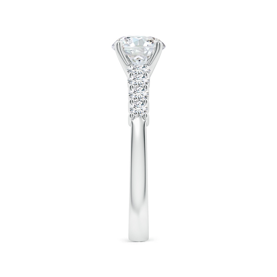 6.5mm FGVS Lab-Grown Solitaire Round Diamond Graduated Engagement Ring in White Gold side 299