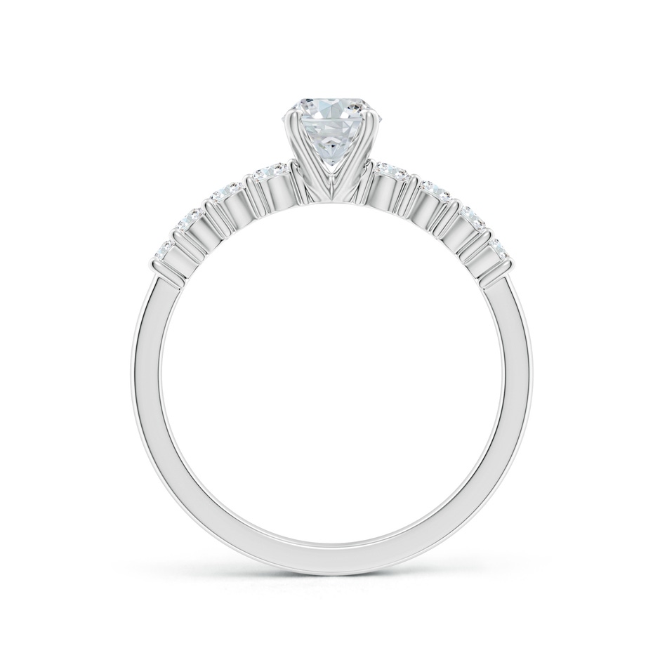 7x5mm FGVS Lab-Grown Solitaire Oval Diamond Graduated Engagement Ring in White Gold side 199