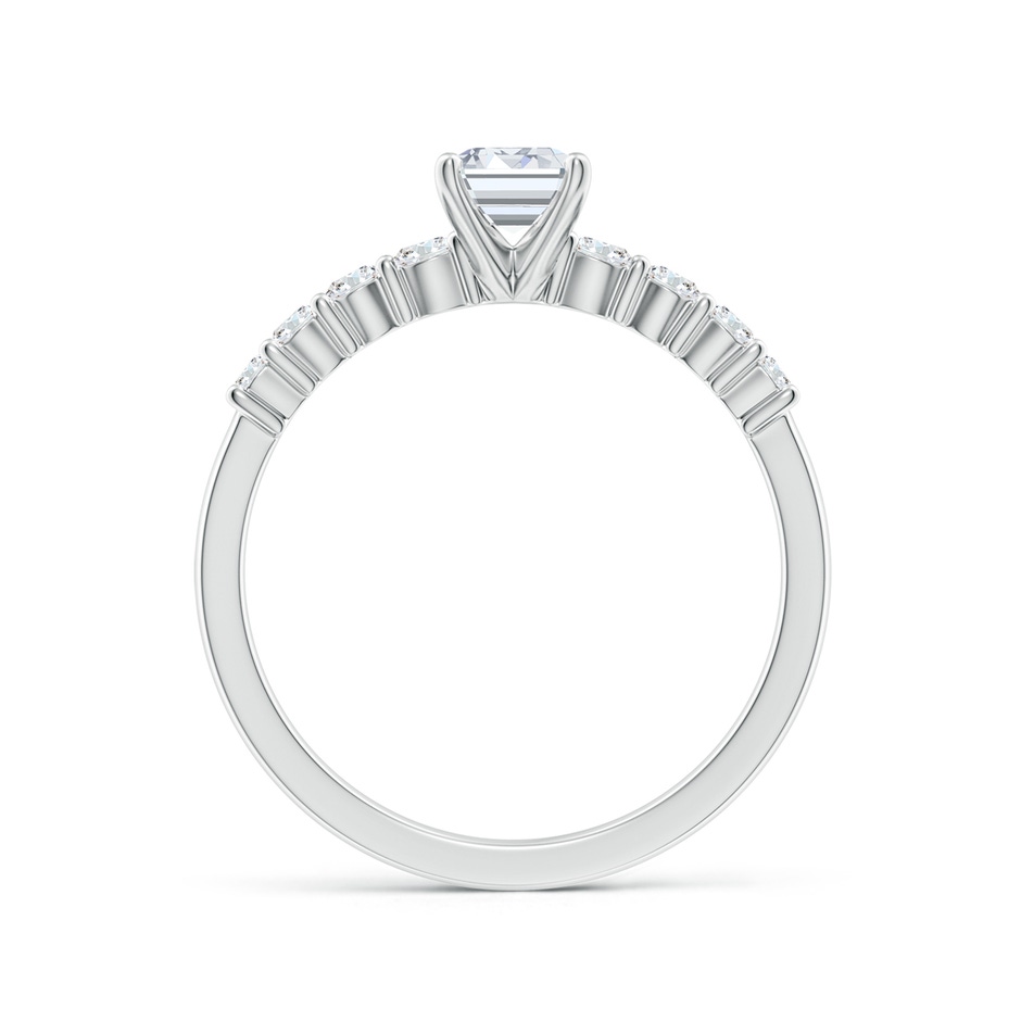 6.5x4.5mm FGVS Lab-Grown Solitaire Emerald-Cut Diamond Graduated Engagement Ring in White Gold side 199