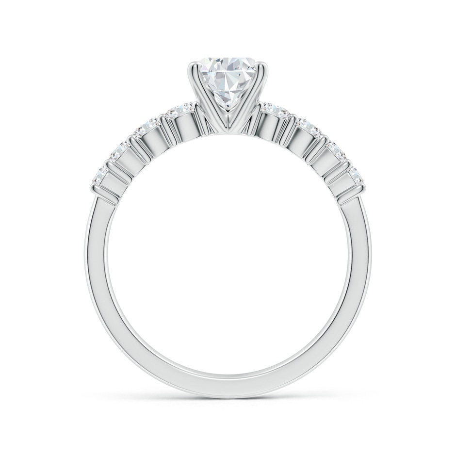 7.7x5.7mm FGVS Lab-Grown Solitaire Pear Diamond Graduated Engagement Ring in White Gold side 199