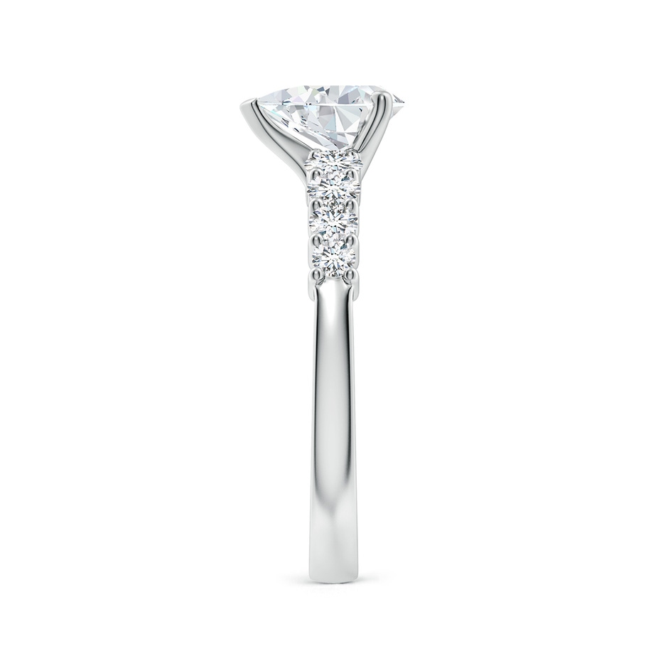 7.7x5.7mm FGVS Lab-Grown Solitaire Pear Diamond Graduated Engagement Ring in White Gold side 299