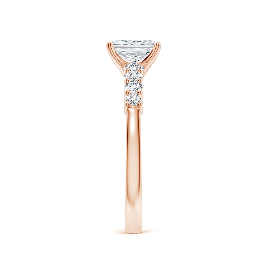 6.5x4.5mm FGVS Lab-Grown Solitaire Radiant-Cut Diamond Graduated Engagement Ring in Rose Gold side 299