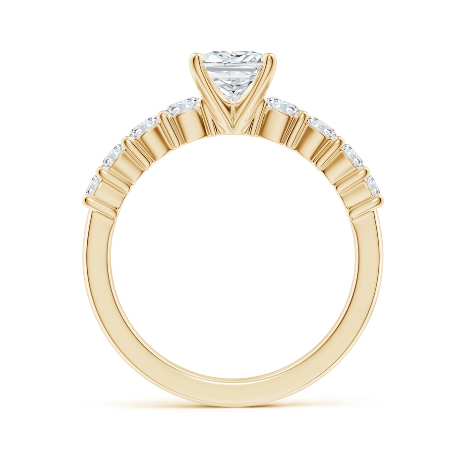 7.5x5.8mm FGVS Lab-Grown Solitaire Radiant-Cut Diamond Graduated Engagement Ring in 18K Yellow Gold side 199