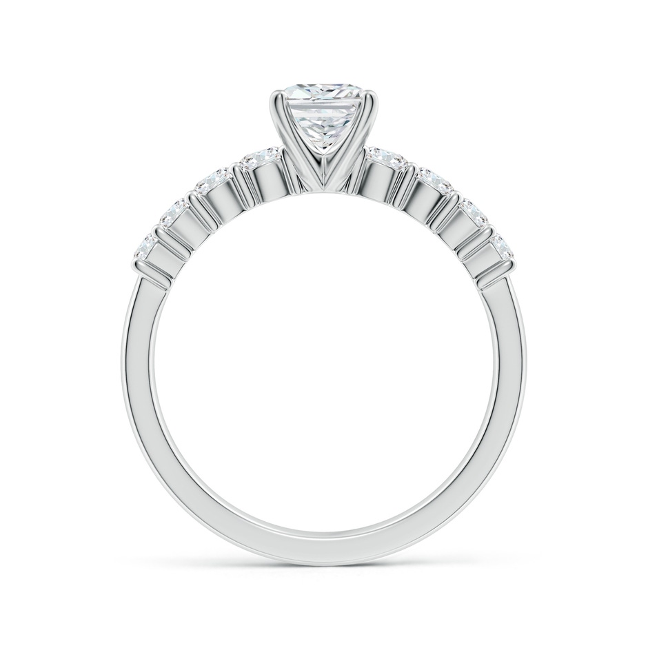 7x5mm FGVS Lab-Grown Solitaire Radiant-Cut Diamond Graduated Engagement Ring in White Gold side 199