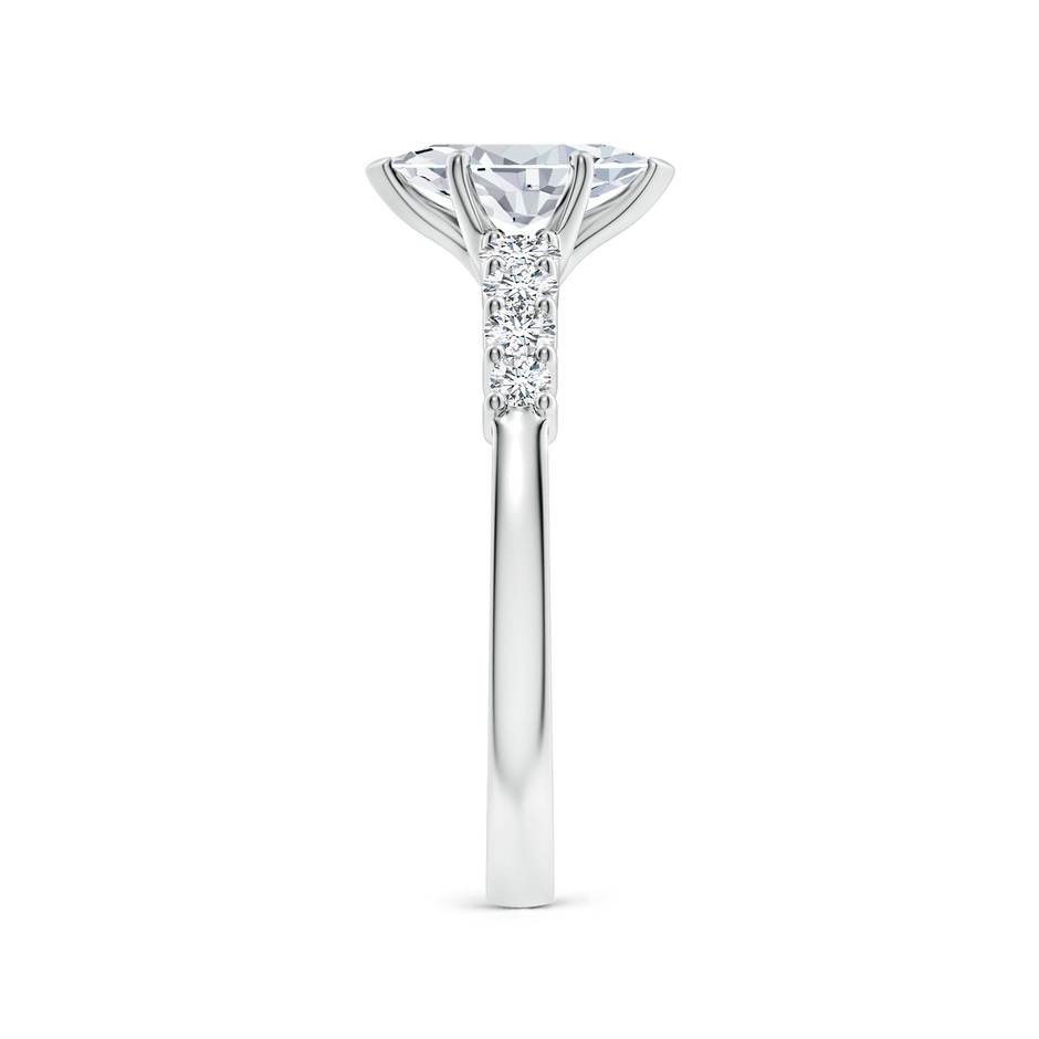 9x4.5mm FGVS Lab-Grown Solitaire Marquise Diamond Graduated Engagement Ring in 10K White Gold side 299