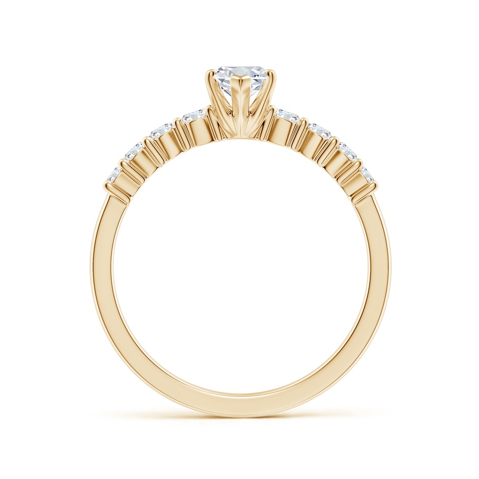 9x4.5mm FGVS Lab-Grown Solitaire Marquise Diamond Graduated Engagement Ring in Yellow Gold side 199