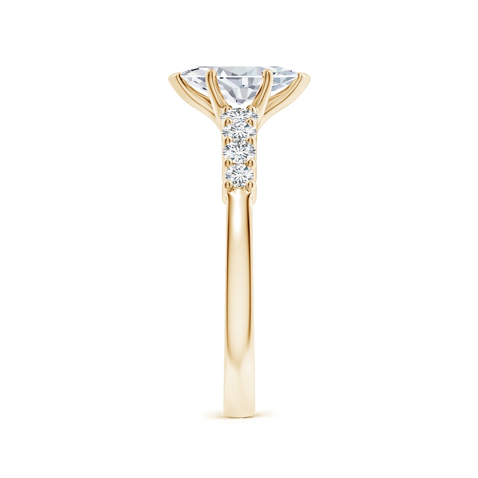 9x4.5mm FGVS Lab-Grown Solitaire Marquise Diamond Graduated Engagement Ring in Yellow Gold side 299