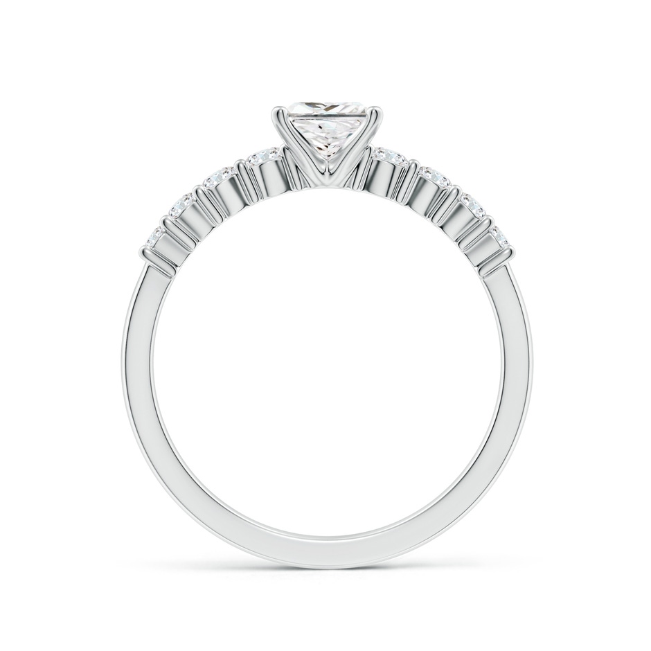 5mm FGVS Lab-Grown Solitaire Princess-Cut Diamond Graduated Engagement Ring in White Gold side 199