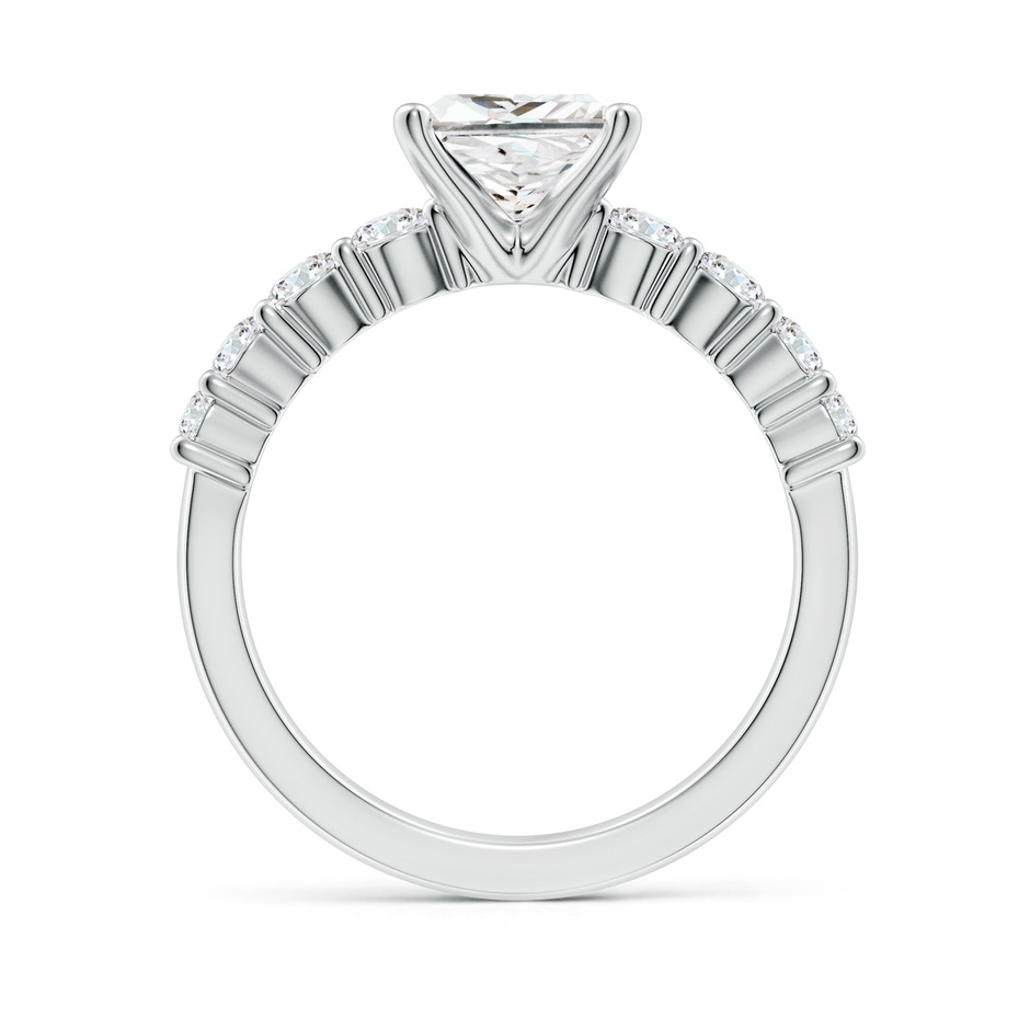 6.5mm FGVS Lab-Grown Solitaire Princess-Cut Diamond Graduated Engagement Ring in White Gold side 199
