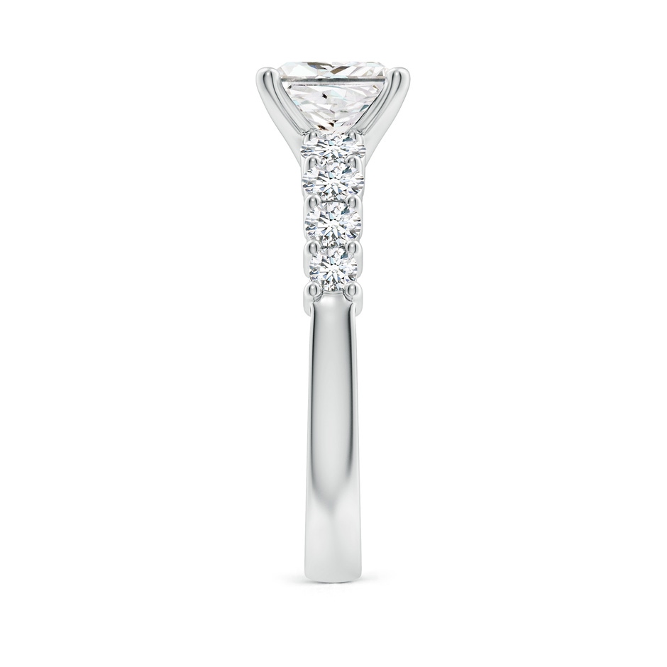 6.5mm FGVS Lab-Grown Solitaire Princess-Cut Diamond Graduated Engagement Ring in White Gold side 299