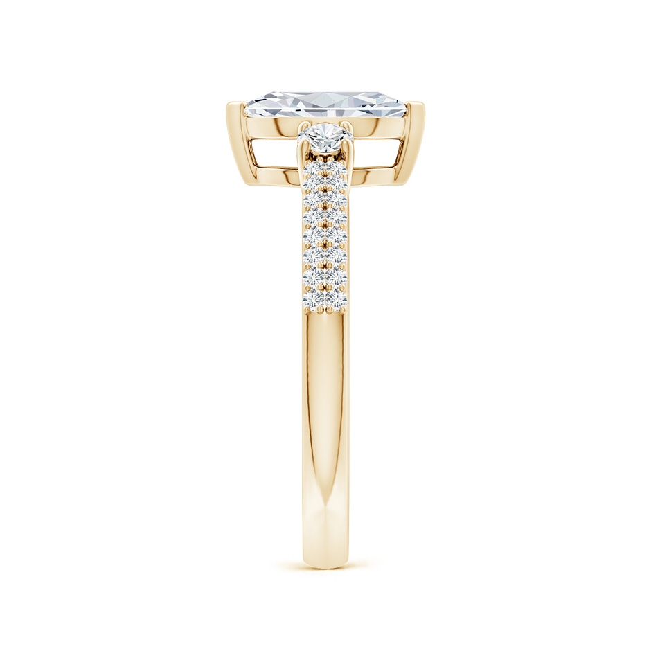 9x4.5mm FGVS Lab-Grown Marquise Diamond Side Stone Knife-Edge Shank Engagement Ring in 10K Yellow Gold side 299