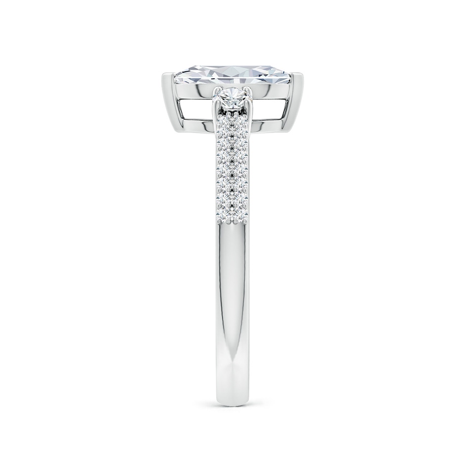9x4.5mm FGVS Lab-Grown Marquise Diamond Side Stone Knife-Edge Shank Engagement Ring in White Gold side 299