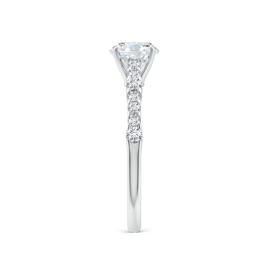 6.5mm FGVS Lab-Grown Solitaire Round Diamond Station Engagement Ring in P950 Platinum side 299