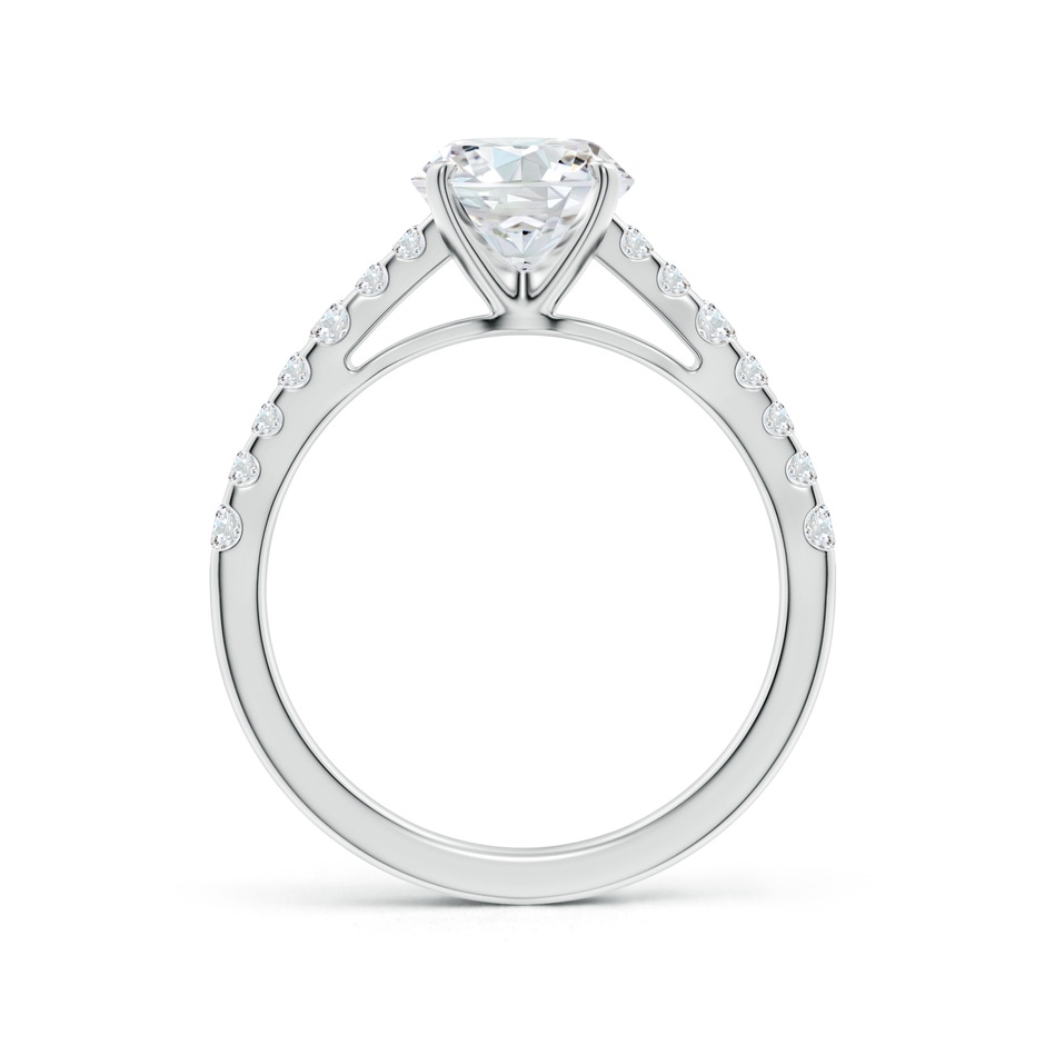 7.4mm FGVS Lab-Grown Solitaire Round Diamond Station Engagement Ring in White Gold side 199