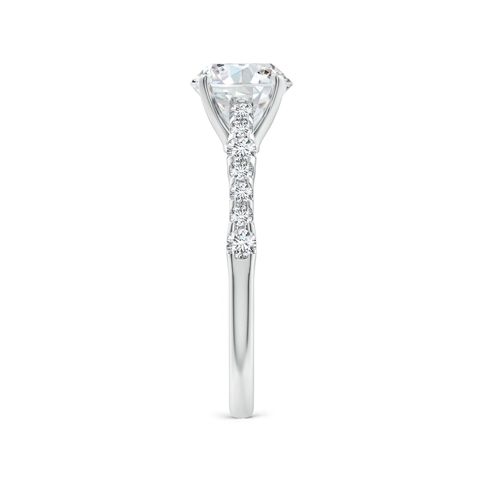 7.4mm FGVS Lab-Grown Solitaire Round Diamond Station Engagement Ring in White Gold side 299