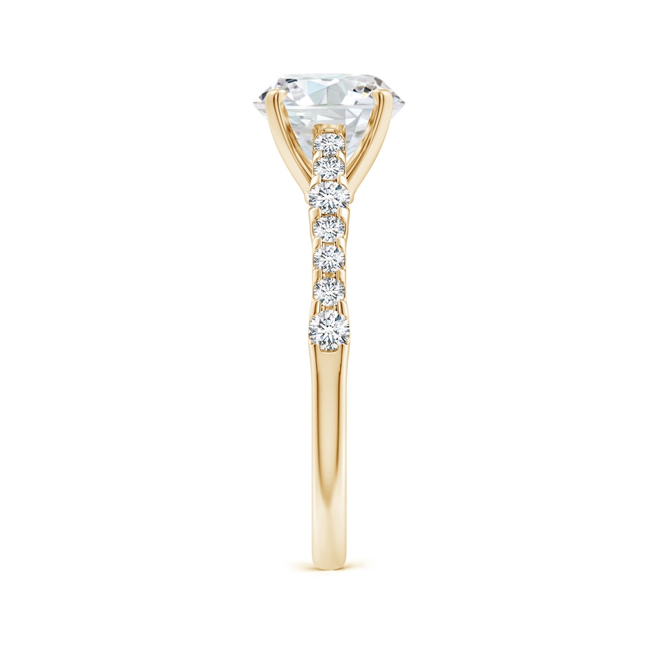 8mm FGVS Lab-Grown Solitaire Round Diamond Station Engagement Ring in 18K Yellow Gold side 299