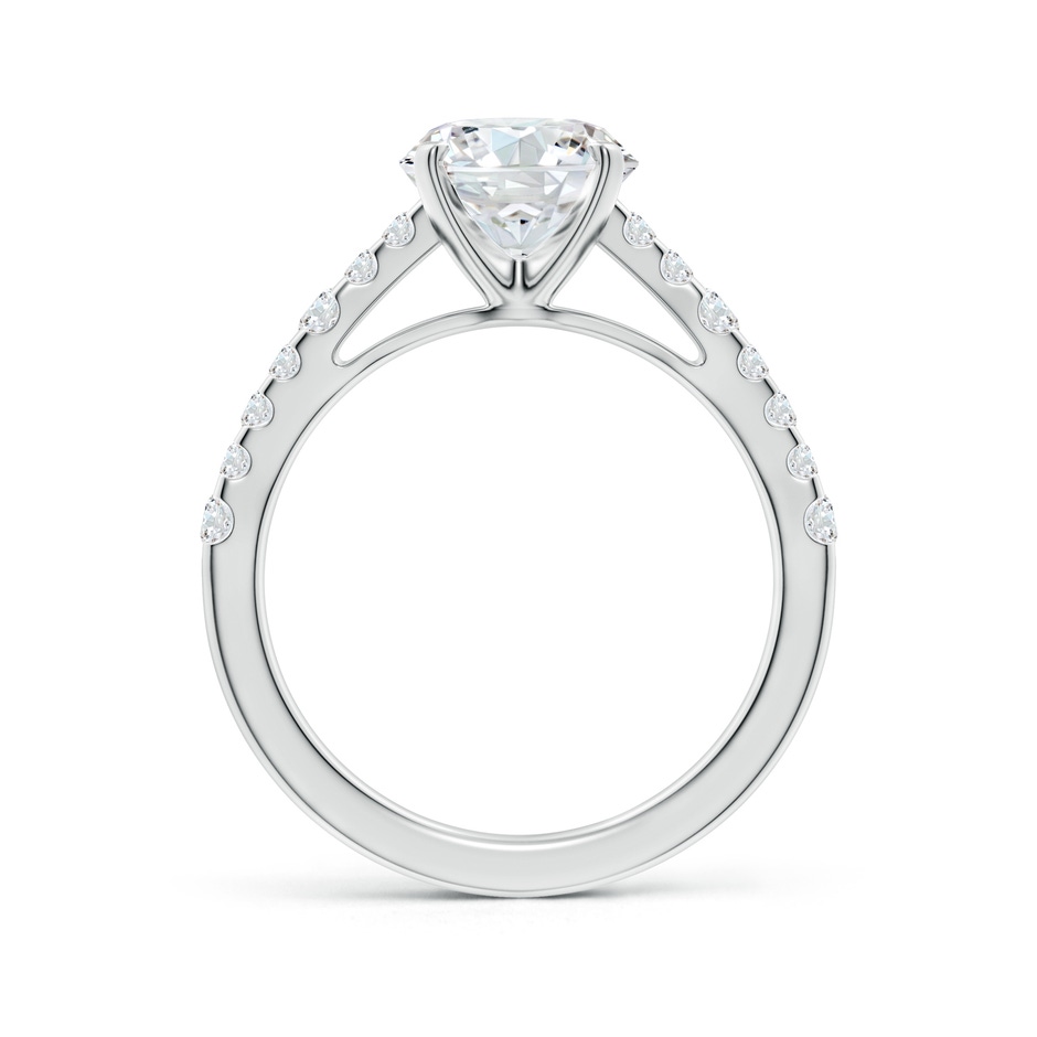 8mm FGVS Lab-Grown Solitaire Round Diamond Station Engagement Ring in P950 Platinum side 199