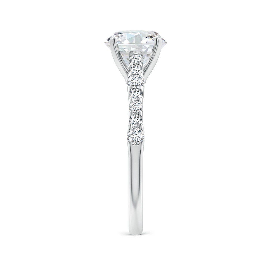 8mm FGVS Lab-Grown Solitaire Round Diamond Station Engagement Ring in P950 Platinum side 299