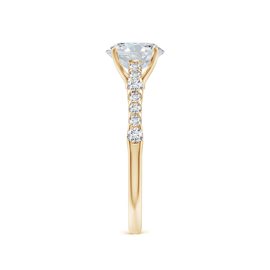 7.7x5.7mm FGVS Lab-Grown Solitaire Oval Diamond Station Engagement Ring in Yellow Gold side 299