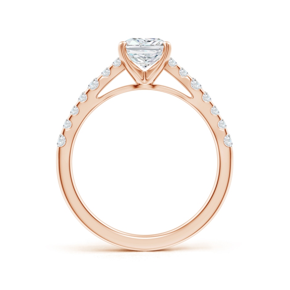 7.5x5.8mm FGVS Lab-Grown Solitaire Radiant-Cut Diamond Station Engagement Ring in Rose Gold side 199