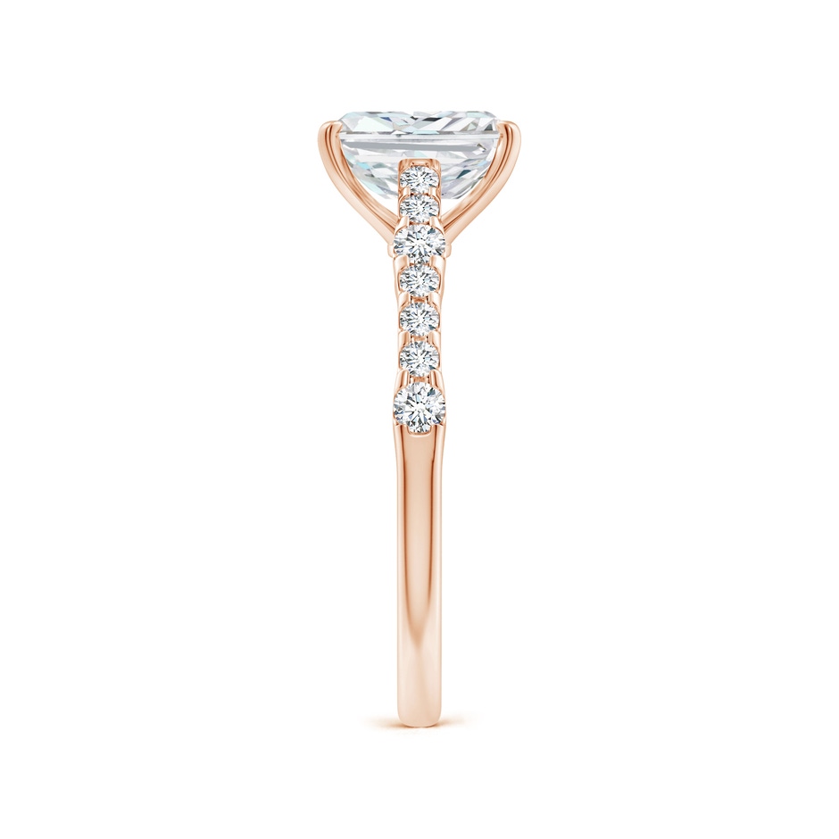 7.5x5.8mm FGVS Lab-Grown Solitaire Radiant-Cut Diamond Station Engagement Ring in Rose Gold side 299