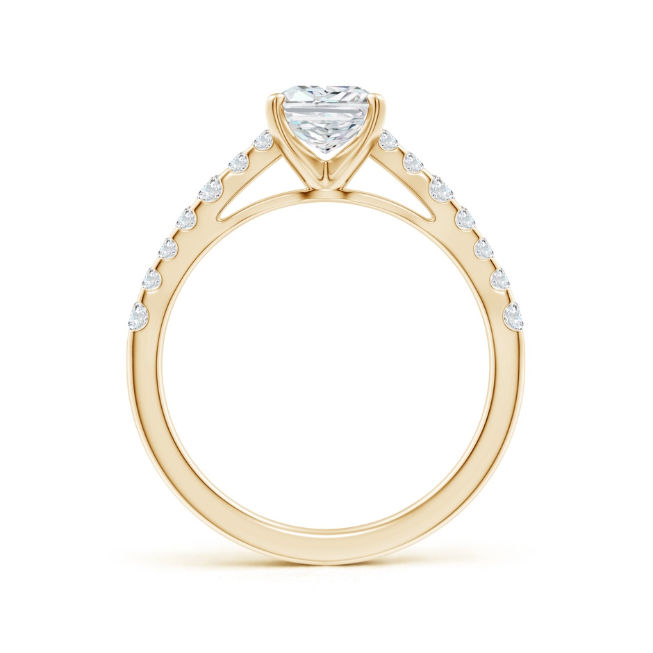 7.5x5.8mm FGVS Lab-Grown Solitaire Radiant-Cut Diamond Station Engagement Ring in Yellow Gold side 199