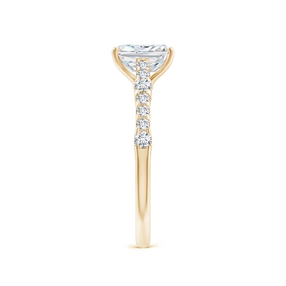 7x5mm FGVS Lab-Grown Solitaire Radiant-Cut Diamond Station Engagement Ring in 18K Yellow Gold side 299