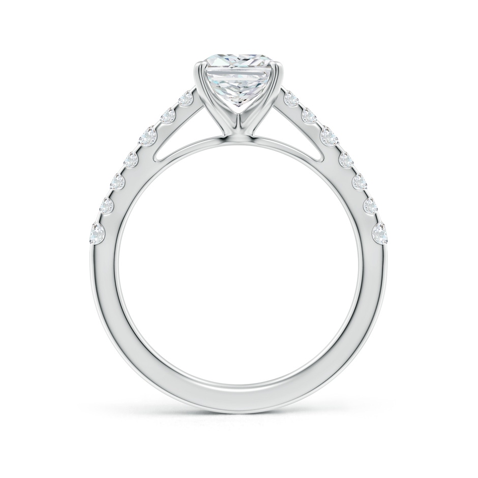 8x6mm FGVS Lab-Grown Solitaire Radiant-Cut Diamond Station Engagement Ring in P950 Platinum side 199