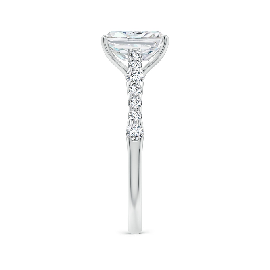 8x6mm FGVS Lab-Grown Solitaire Radiant-Cut Diamond Station Engagement Ring in P950 Platinum side 299