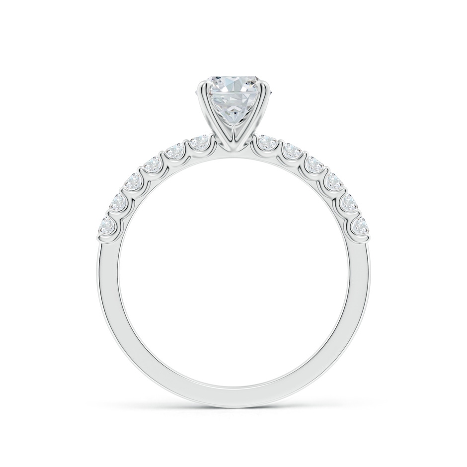 7.7x5.7mm FGVS Lab-Grown Oval Diamond Solitaire Engagement Ring with Diamond Accents in 18K White Gold side 199