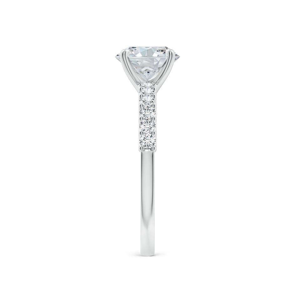 7.7x5.7mm FGVS Lab-Grown Oval Diamond Solitaire Engagement Ring with Diamond Accents in P950 Platinum side 299
