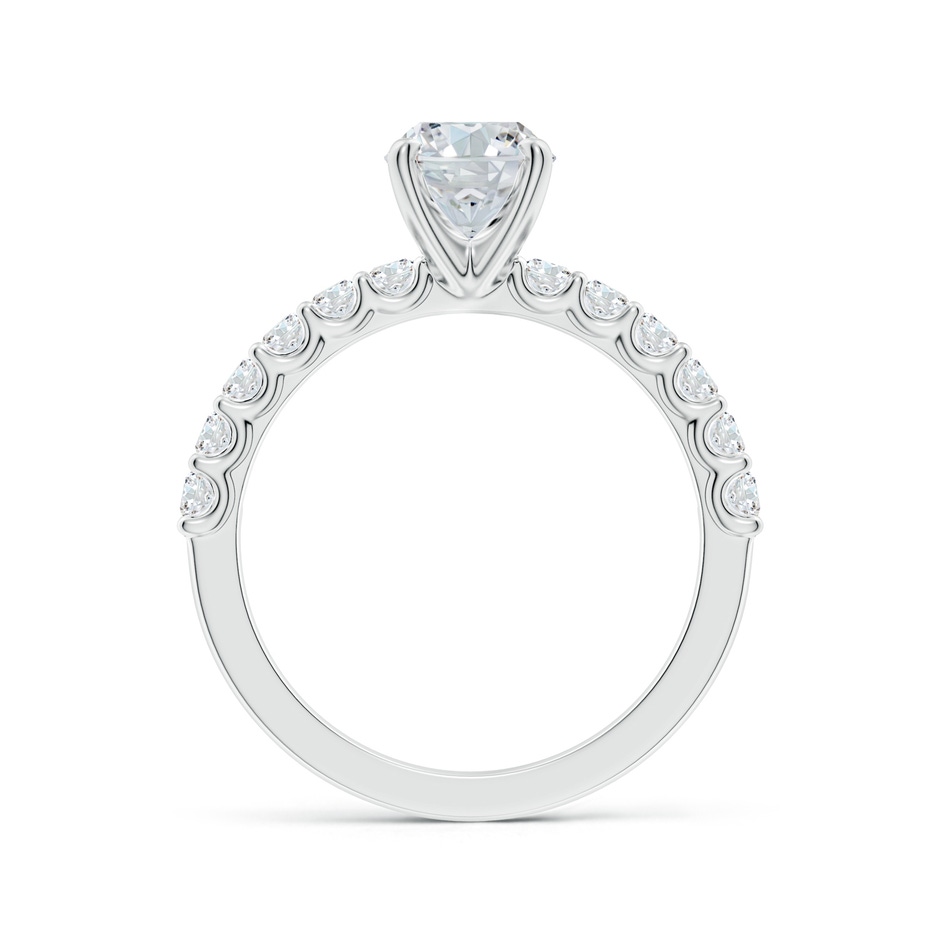 8.5x6.5mm FGVS Lab-Grown Oval Diamond Solitaire Engagement Ring with Diamond Accents in White Gold side 199