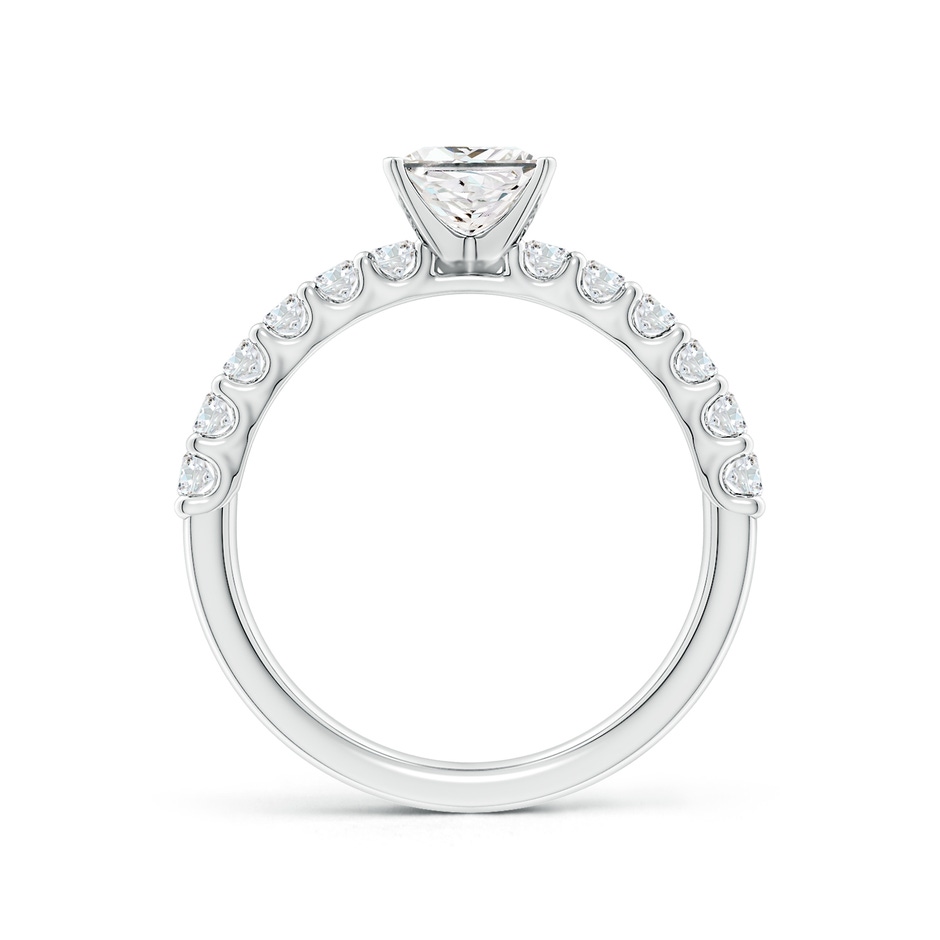 5.5mm FGVS Lab-Grown Princess-Cut Diamond Solitaire Engagement Ring with Diamond Accents in P950 Platinum side 199