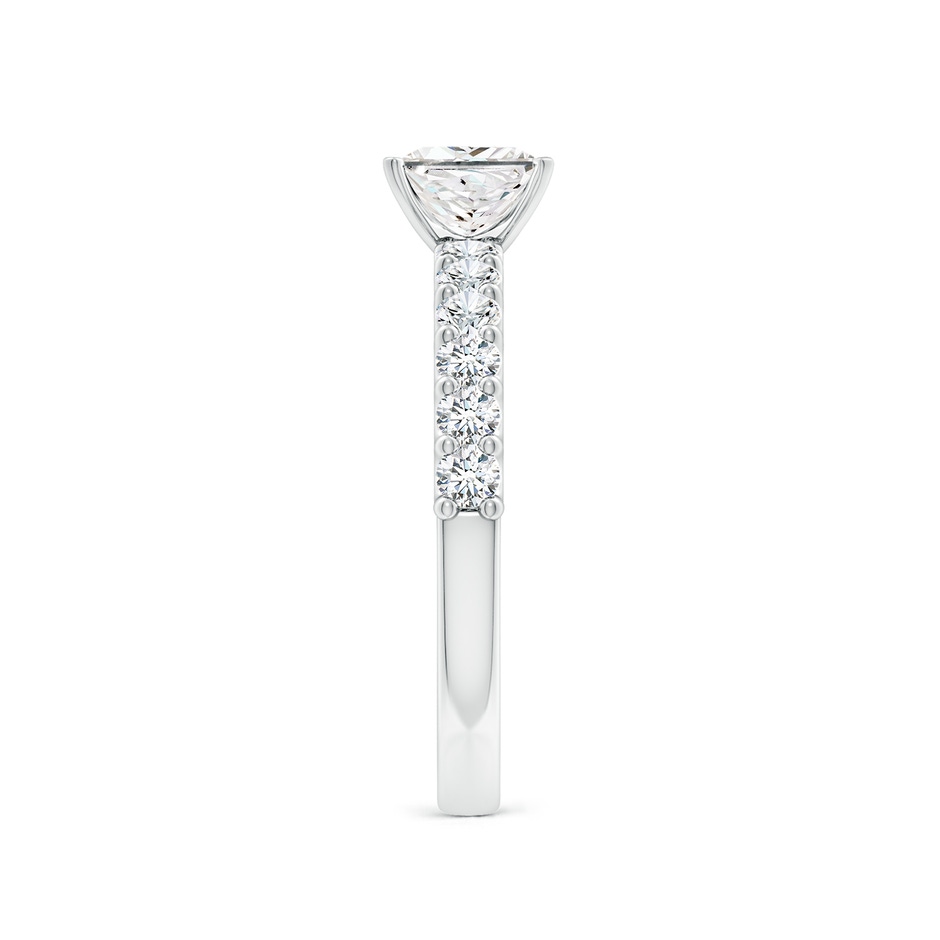 5.5mm FGVS Lab-Grown Princess-Cut Diamond Solitaire Engagement Ring with Diamond Accents in P950 Platinum side 299