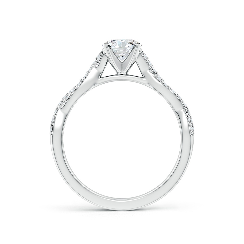 5.9mm FGVS Lab-Grown Peg Head Round Diamond Twist Shank Engagement Ring in P950 Platinum side 199