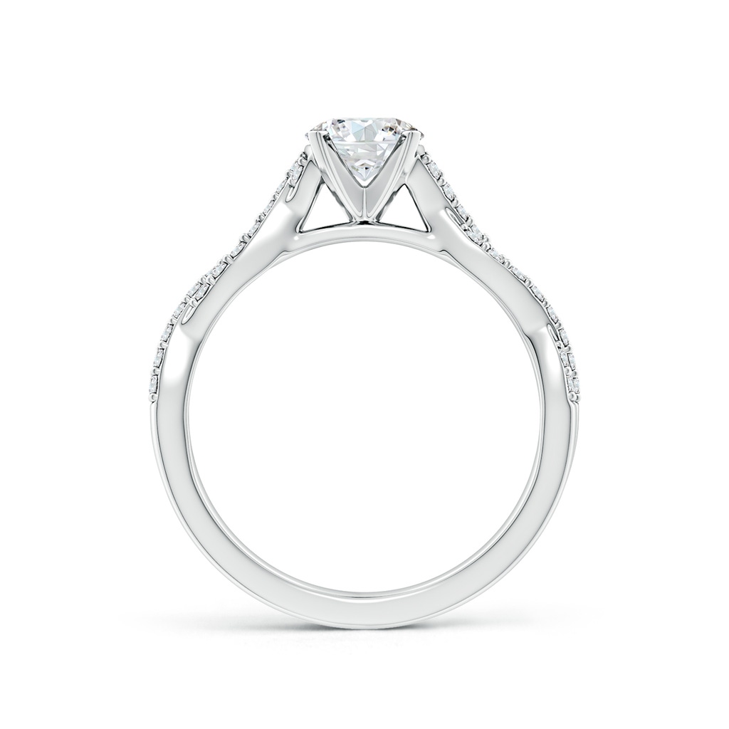 5.9mm FGVS Lab-Grown Peg Head Round Diamond Twist Shank Engagement Ring in White Gold Side 199