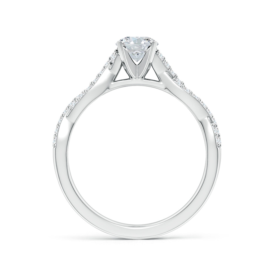 7x5mm FGVS Lab-Grown Peg Head Oval Diamond Twist Shank Engagement Ring in White Gold side 199