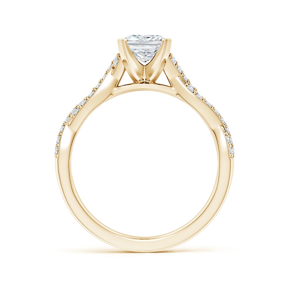 7.5x5.8mm FGVS Lab-Grown Peg Head Radiant-Cut Diamond Twist Shank Engagement Ring in 18K Yellow Gold side 199