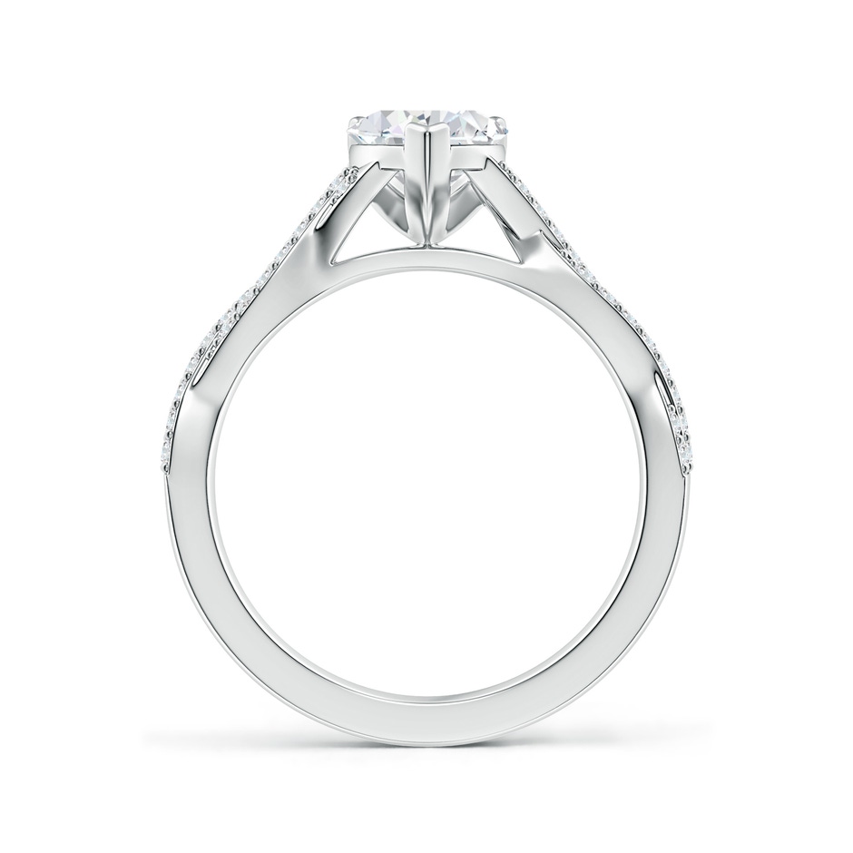 6.5mm FGVS Lab-Grown Peg Head Heart Diamond Twist Shank Engagement Ring in 18K White Gold side 199