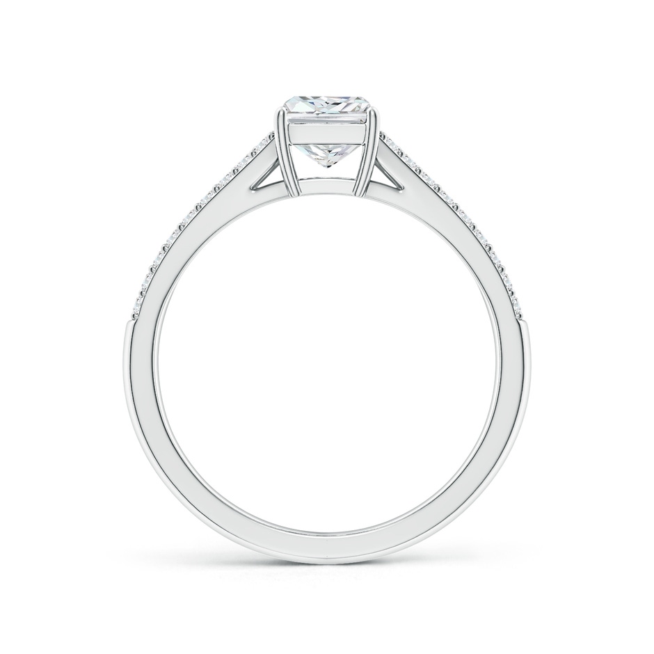 7x5mm FGVS Lab-Grown Solitaire Radiant-Cut Diamond Split Shank Engagement Ring in White Gold side 199