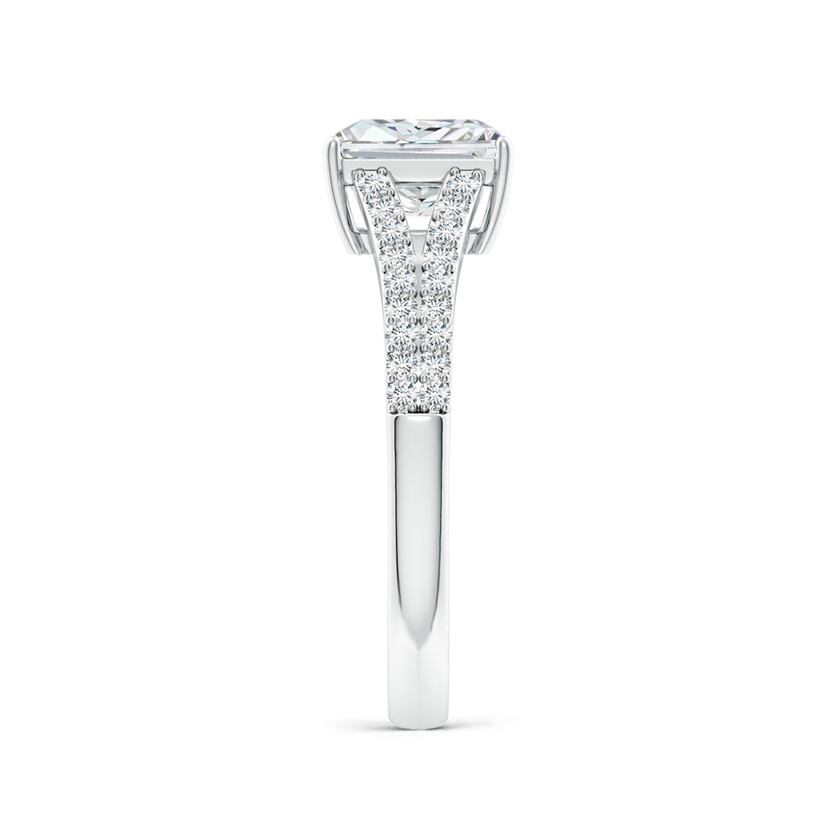 7x5mm FGVS Lab-Grown Solitaire Radiant-Cut Diamond Split Shank Engagement Ring in White Gold side 299