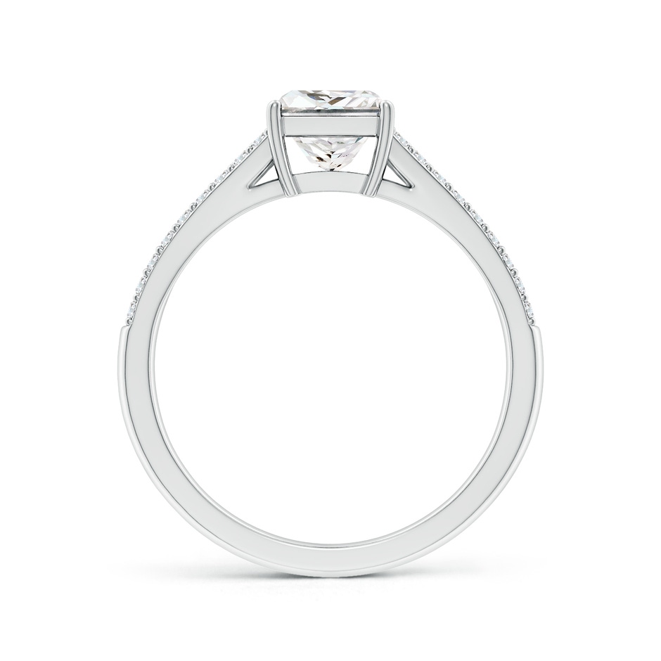 5.5mm FGVS Lab-Grown Solitaire Princess-Cut Diamond Split Shank Engagement Ring in P950 Platinum side 199