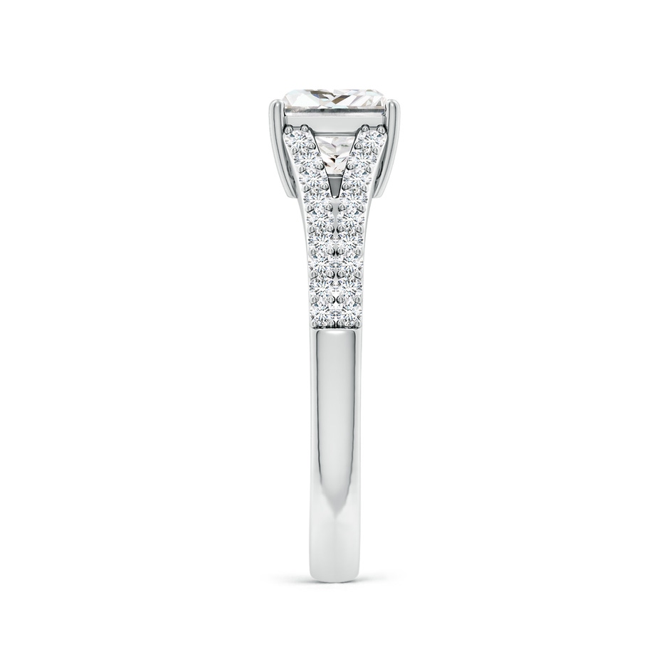 5.5mm FGVS Lab-Grown Solitaire Princess-Cut Diamond Split Shank Engagement Ring in P950 Platinum side 299