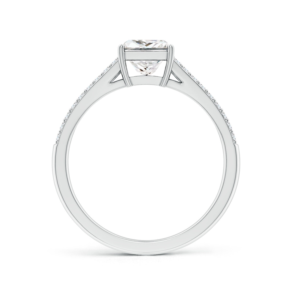 5.5mm FGVS Lab-Grown Solitaire Princess-Cut Diamond Split Shank Engagement Ring in White Gold Side 199