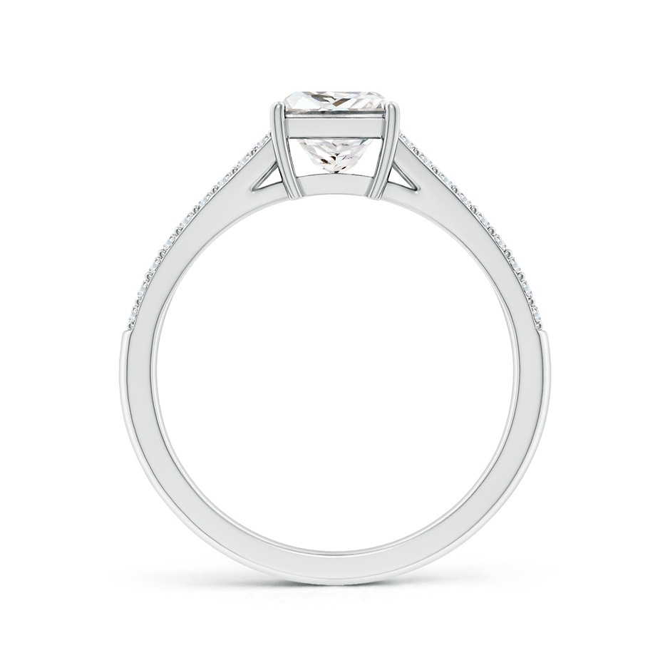 5.5mm FGVS Lab-Grown Solitaire Princess-Cut Diamond Split Shank Engagement Ring in White Gold side 199