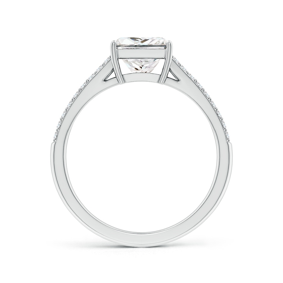 6.5mm FGVS Lab-Grown Solitaire Princess-Cut Diamond Split Shank Engagement Ring in White Gold side 199