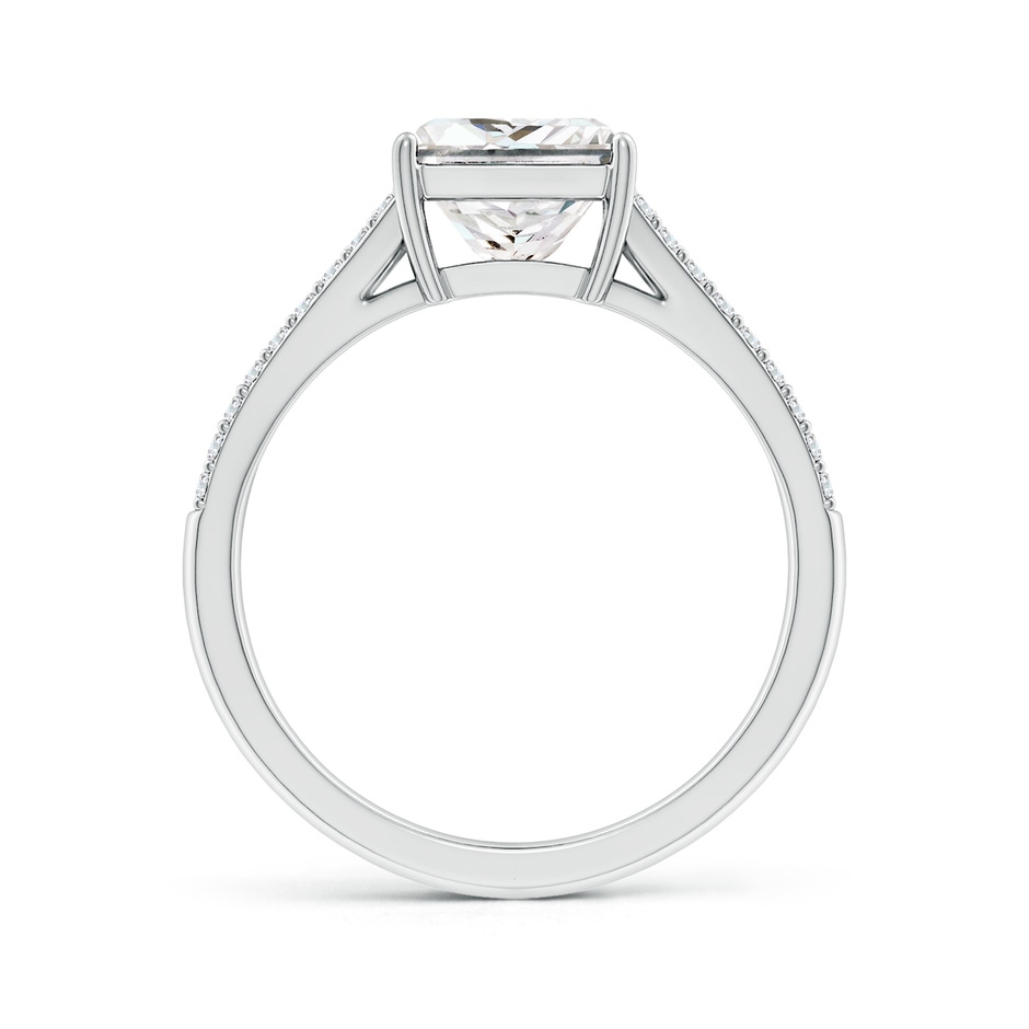 7mm FGVS Lab-Grown Solitaire Princess-Cut Diamond Split Shank Engagement Ring in White Gold side 199